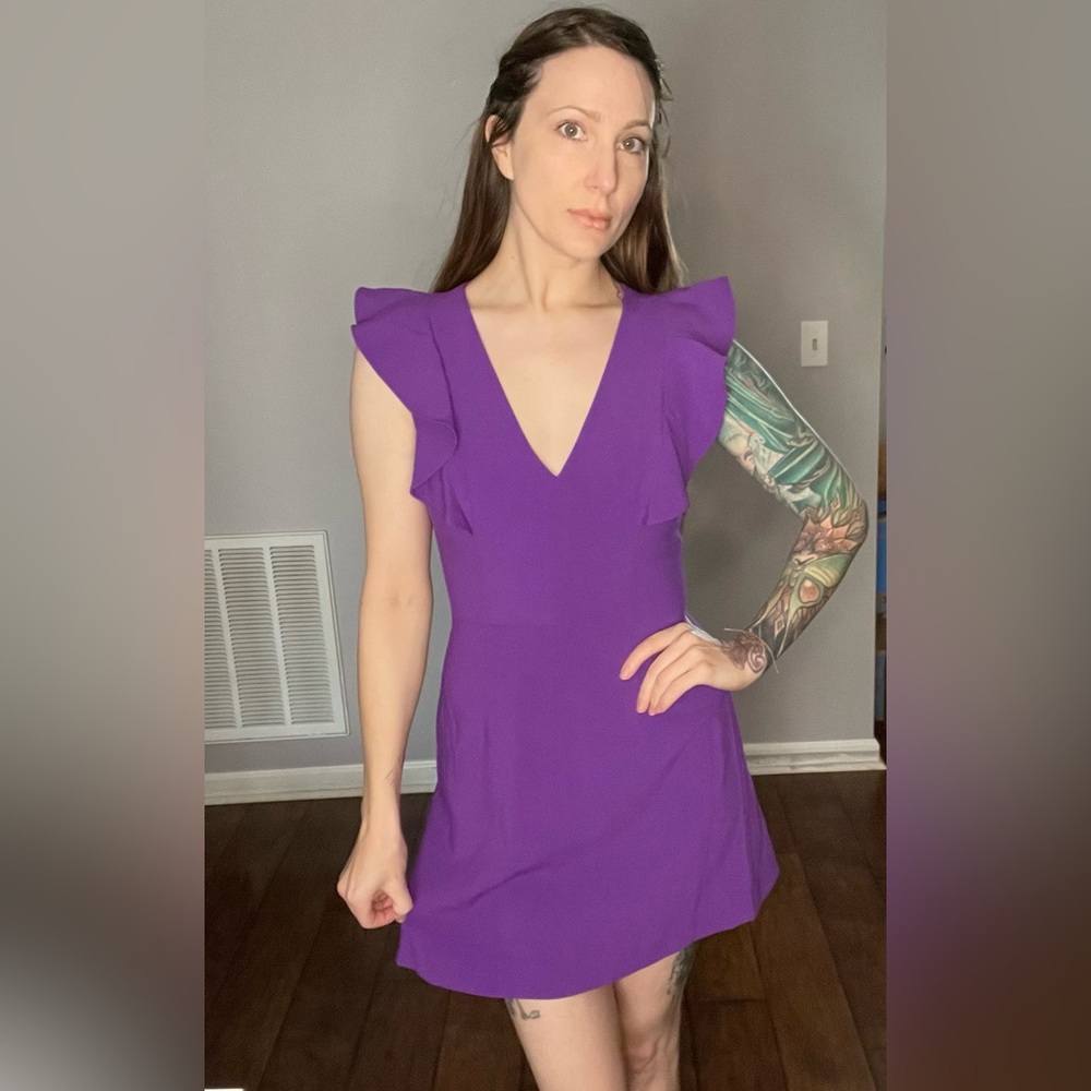Purple mini dress from French Connection